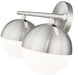 Vanity Z-Lite 7517-2V-BN Brushed Nickel Realm Sphere 2 Light Vanity Z-Lite
