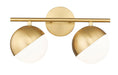 Vanity Z-Lite 7517-2V-MGLD Modern Gold Realm Sphere 2 Light Vanity Z-Lite