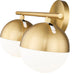 Vanity Z-Lite 7517-2V-MGLD Modern Gold Realm Sphere 2 Light Vanity Z-Lite