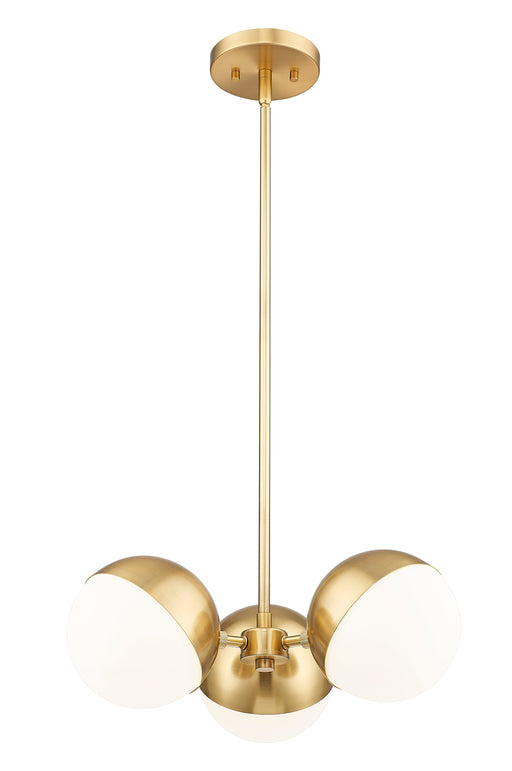 Chandelier Z-Lite 7517-3MGLD Modern Gold Realm Sphere 3 Light Chandelier Z-Lite