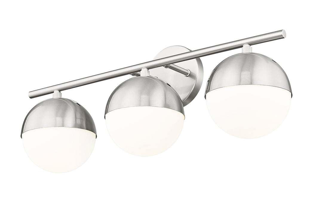 Vanity Z-Lite 7517-3V-BN Brushed Nickel Realm Sphere 3 Light Vanity Z-Lite