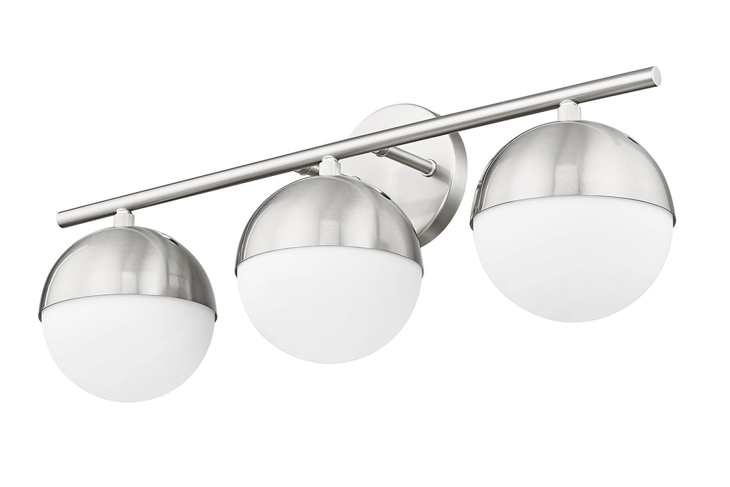 Vanity Z-Lite 7517-3V-BN Brushed Nickel Realm Sphere 3 Light Vanity Z-Lite