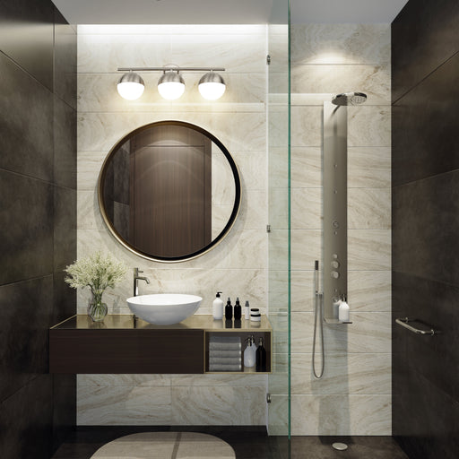 Vanity Z-Lite 7517-3V-BN Brushed Nickel Realm Sphere 3 Light Vanity Z-Lite