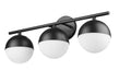 Vanity Z-Lite 7517-3V-MB Matte Black Realm Sphere 3 Light Vanity Z-Lite