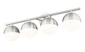Vanity Z-Lite 7517-4V-BN Brushed Nickel Realm Sphere 4 Light Vanity Z-Lite