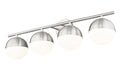 Vanity Z-Lite 7517-4V-BN Brushed Nickel Realm Sphere 4 Light Vanity Z-Lite
