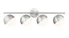 Vanity Z-Lite 7517-4V-BN Brushed Nickel Realm Sphere 4 Light Vanity Z-Lite