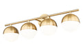 Vanity Z-Lite 7517-4V-MGLD Modern Gold Realm Sphere 4 Light Vanity Z-Lite