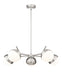 Chandelier Z-Lite 7517-5BN Brushed Nickel Realm Sphere 5 Light Chandelier Z-Lite