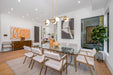 Linear Chandelier Z-Lite 7517-5L-MGLD Modern Gold Realm Sphere 5 Light Linear Chandelier Z-Lite