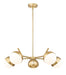 Chandelier Z-Lite 7517-5MGLD Modern Gold Realm Sphere 5 Light Chandelier Z-Lite