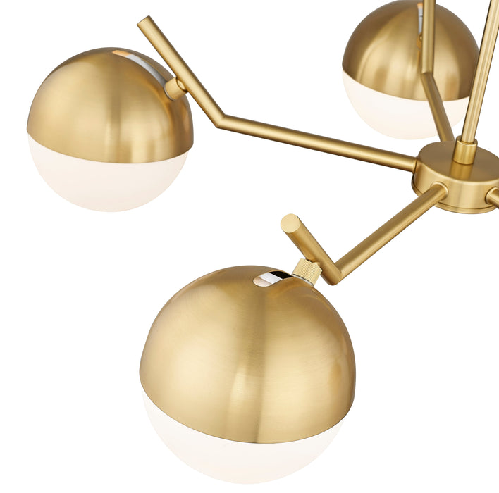 Chandelier Z-Lite 7517-5MGLD Modern Gold Realm Sphere 5 Light Chandelier Z-Lite