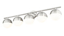 Vanity Z-Lite 7517-5V-BN Brushed Nickel Realm Sphere 5 Light Vanity Z-Lite