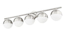 Vanity Z-Lite 7517-5V-BN Brushed Nickel Realm Sphere 5 Light Vanity Z-Lite