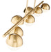 Linear Chandelier Z-Lite 7517-7L-MGLD Modern Gold Realm Sphere 7 Light Linear Chandelier Z-Lite