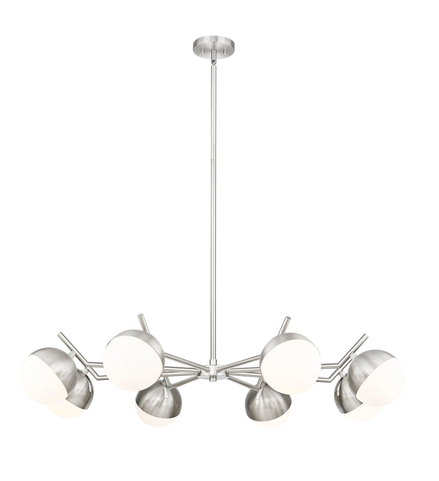 Chandelier Z-Lite 7517-8BN Brushed Nickel Realm Sphere 8 Light Chandelier Z-Lite