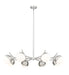 Chandelier Z-Lite 7517-8BN Brushed Nickel Realm Sphere 8 Light Chandelier Z-Lite