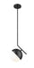 Pendant Z-Lite 7517P11-MB Matte Black Realm Sphere 1 Light Pendant Z-Lite