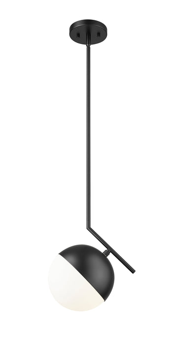 Pendant Z-Lite 7517P11-MB Matte Black Realm Sphere 1 Light Pendant Z-Lite