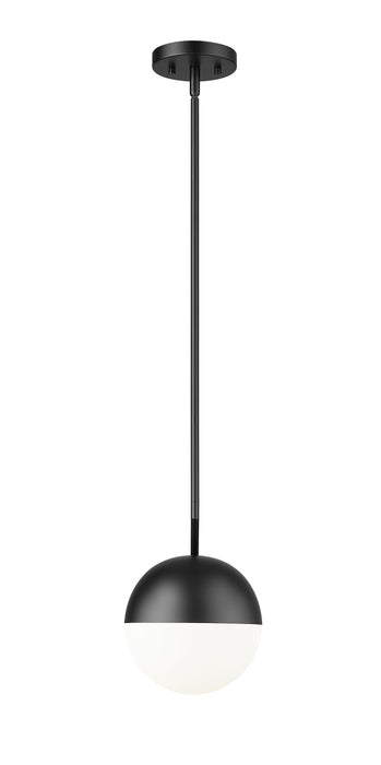 Pendant Z-Lite 7517P11-MB Matte Black Realm Sphere 1 Light Pendant Z-Lite