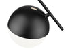 Pendant Z-Lite 7517P11-MB Matte Black Realm Sphere 1 Light Pendant Z-Lite