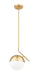 Pendant Z-Lite 7517P11-MGLD Modern Gold Realm Sphere 1 Light Pendant Z-Lite