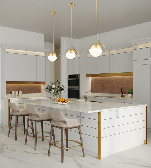 Pendant Z-Lite 7517P11-MGLD Modern Gold Realm Sphere 1 Light Pendant Z-Lite