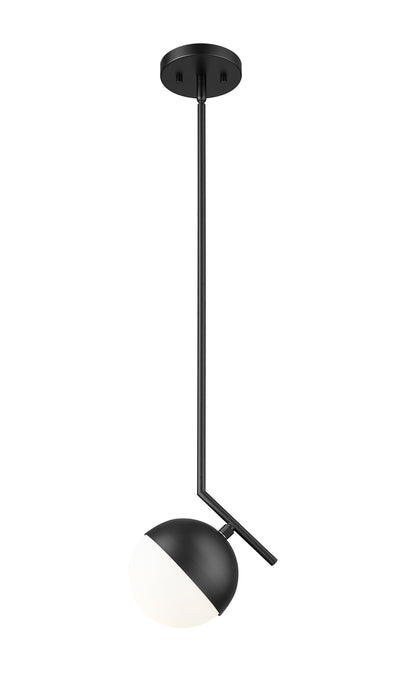Pendant Z-Lite 7517P7-MB Matte Black Realm Sphere 1 Light Pendant Z-Lite
