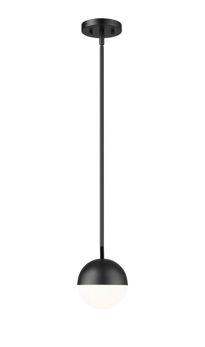 Pendant Z-Lite 7517P7-MB Matte Black Realm Sphere 1 Light Pendant Z-Lite