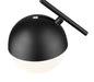 Pendant Z-Lite 7517P7-MB Matte Black Realm Sphere 1 Light Pendant Z-Lite
