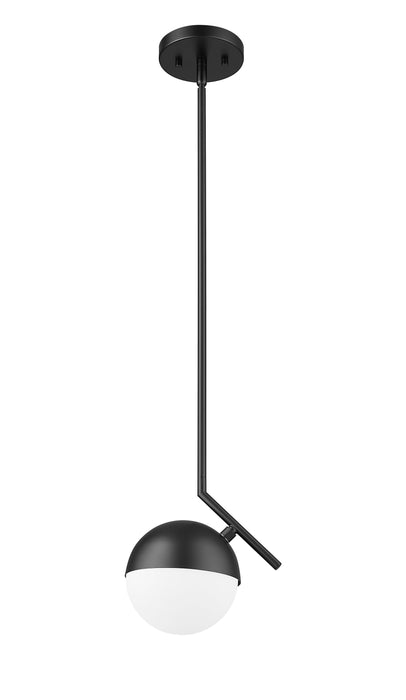 Pendant Z-Lite 7517P7-MB Matte Black Realm Sphere 1 Light Pendant Z-Lite
