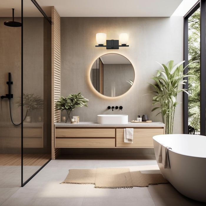 Vanity Z-Lite 7518-2V-MB Matte Black Naya 2 Light Vanity Z-Lite