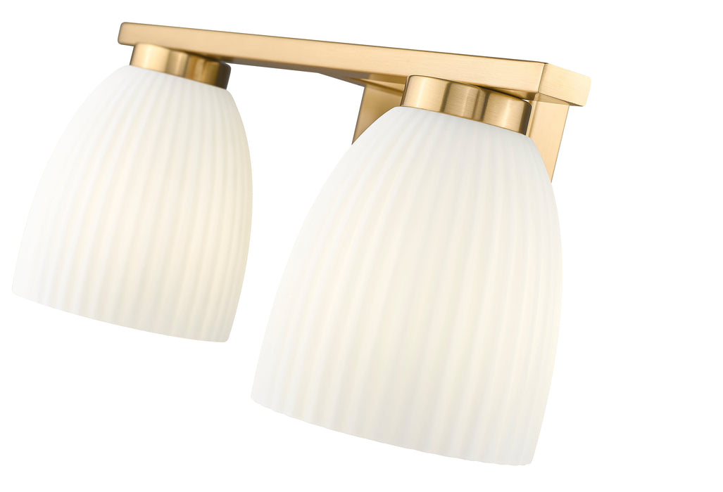Vanity Z-Lite 7518-2V-MGLD Modern Gold Naya 2 Light Vanity Z-Lite