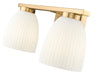 Vanity Z-Lite 7518-2V-MGLD Modern Gold Naya 2 Light Vanity Z-Lite