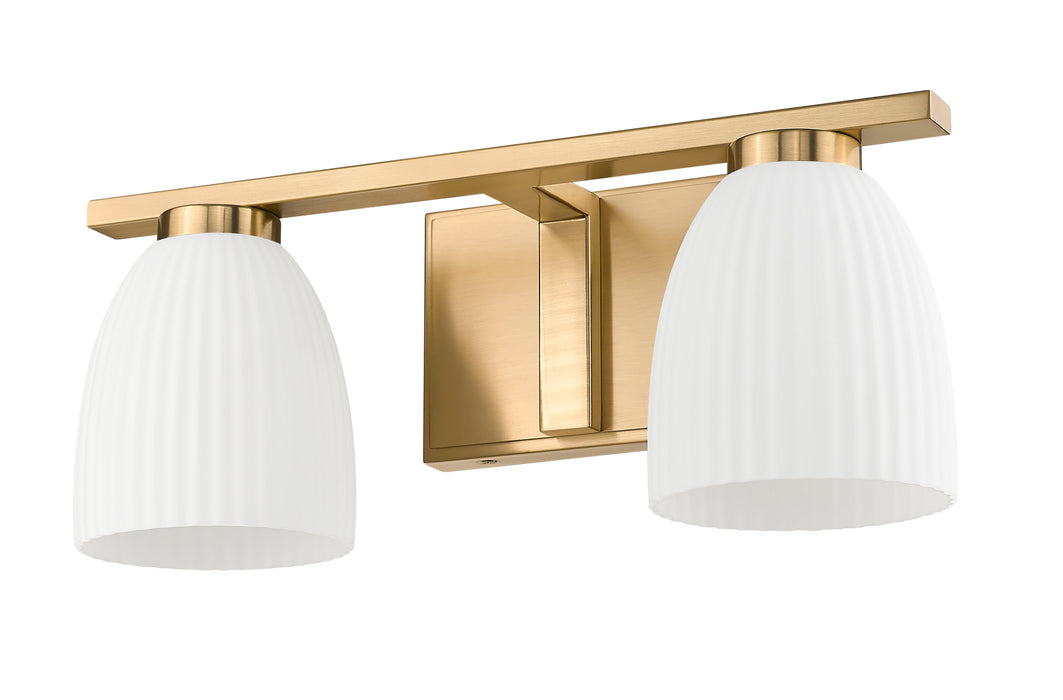 Vanity Z-Lite 7518-2V-MGLD Modern Gold Naya 2 Light Vanity Z-Lite