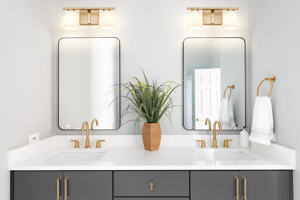 Vanity Z-Lite 7518-2V-MGLD Modern Gold Naya 2 Light Vanity Z-Lite