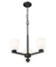 Chandelier Z-Lite 7518-3MB Matte Black Naya 3 Light Chandelier Z-Lite