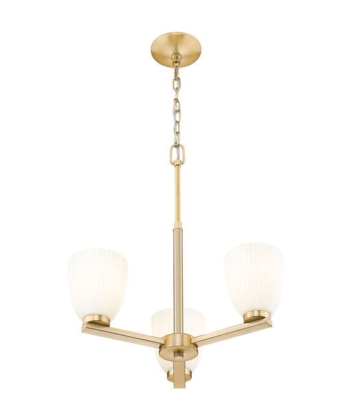 Chandelier Z-Lite 7518-3MGLD Modern Gold Naya 3 Light Chandelier Z-Lite