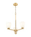 Chandelier Z-Lite 7518-3MGLD Modern Gold Naya 3 Light Chandelier Z-Lite