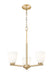 Chandelier Z-Lite 7518-3MGLD Modern Gold Naya 3 Light Chandelier Z-Lite