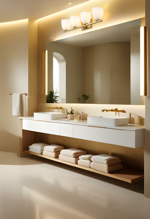 Vanity Z-Lite 7518-4V-MGLD Modern Gold Naya 4 Light Vanity Z-Lite