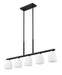 Linear Chandelier Z-Lite 7518-5L-MB Matte Black Naya 5 Light Linear Chandelier Z-Lite