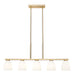 Linear Chandelier Z-Lite 7518-5L-MGLD Modern Gold Naya 5 Light Linear Chandelier Z-Lite