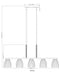 Linear Chandelier Z-Lite 7518-5L-MGLD Modern Gold Naya 5 Light Linear Chandelier Z-Lite