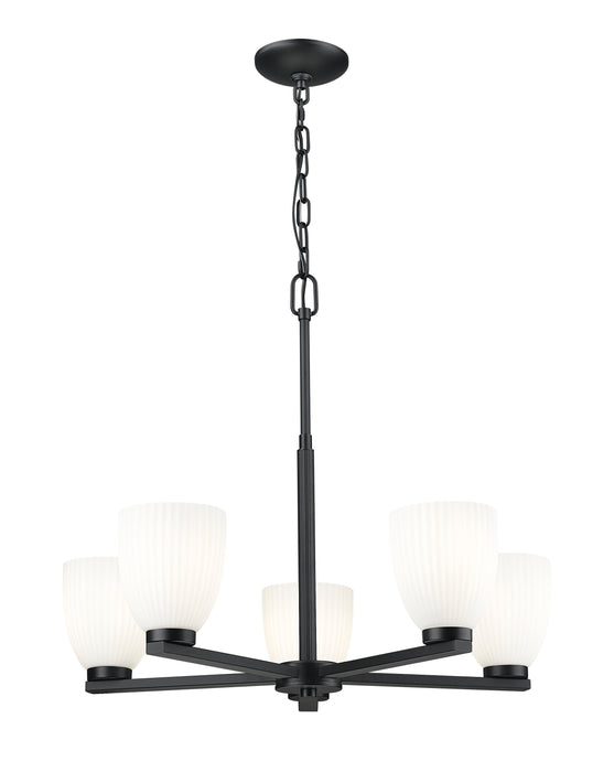 Chandelier Z-Lite 7518-5MB Matte Black Naya 5 Light Chandelier Z-Lite