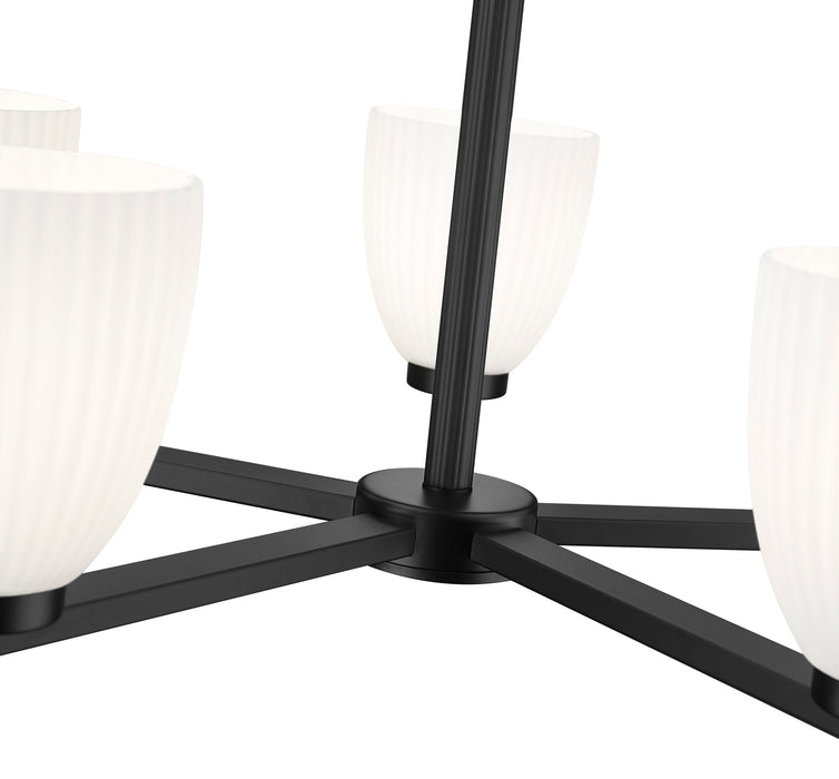 Chandelier Z-Lite 7518-5MB Matte Black Naya 5 Light Chandelier Z-Lite