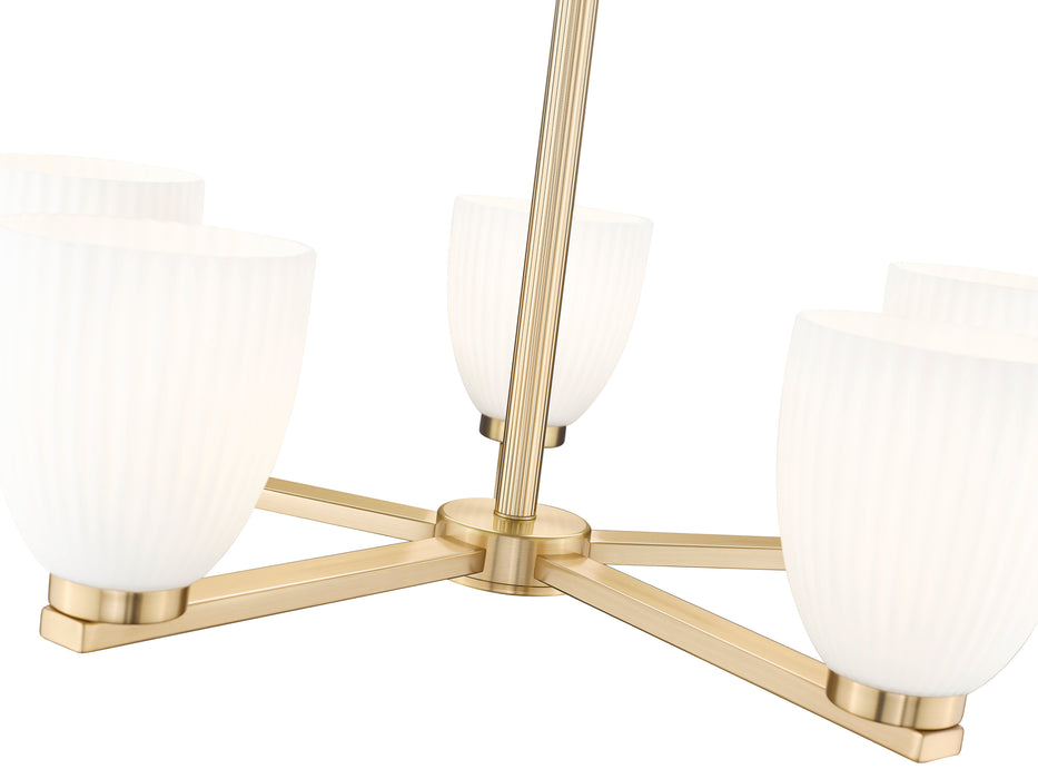 Chandelier Z-Lite 7518-5MGLD Modern Gold Naya 5 Light Chandelier Z-Lite