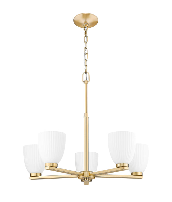 Chandelier Z-Lite 7518-5MGLD Modern Gold Naya 5 Light Chandelier Z-Lite