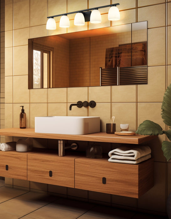 Vanity Z-Lite 7518-5V-MB Matte Black Naya 5 Light Vanity Z-Lite