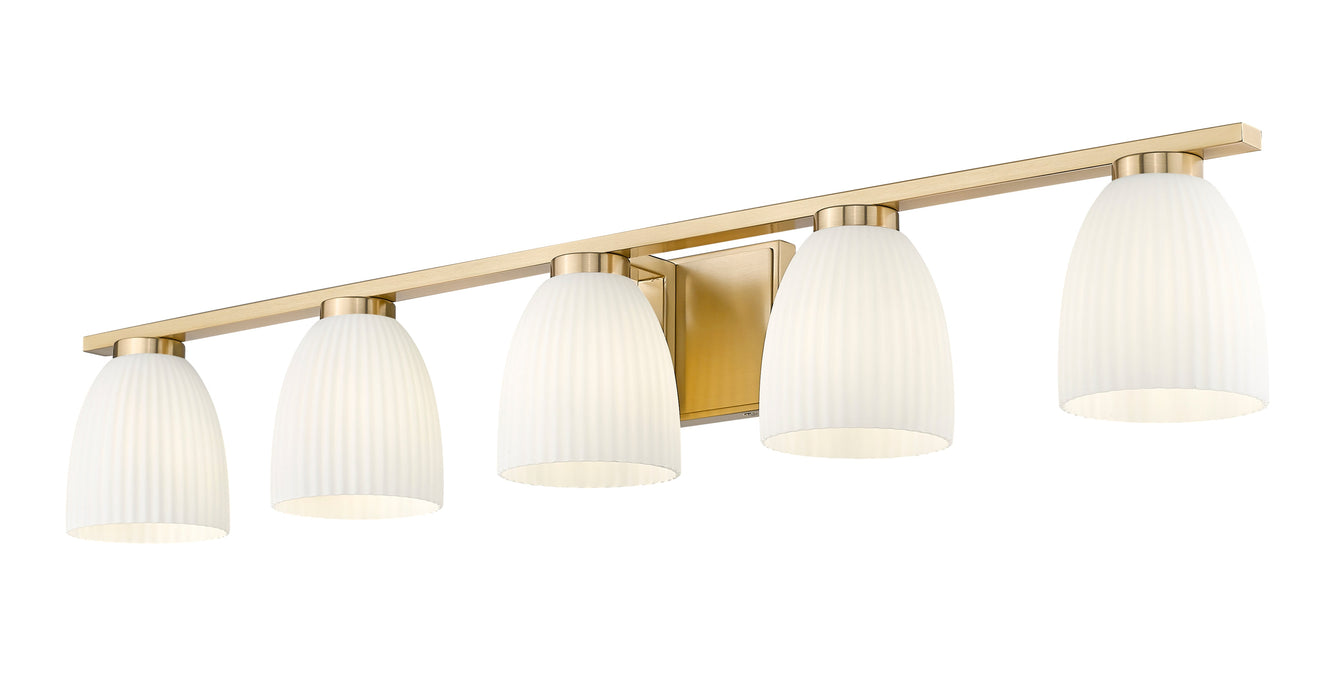 Vanity Z-Lite 7518-5V-MGLD Modern Gold Naya 5 Light Vanity Z-Lite